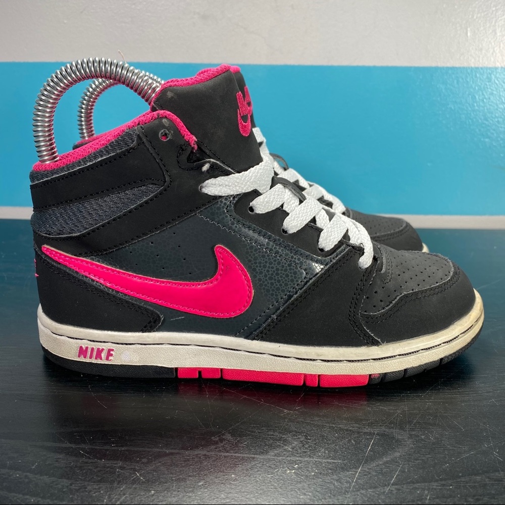 Nike youth black suede sneakers